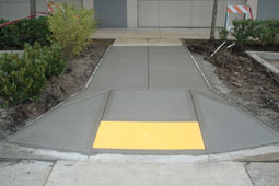 Concrete accessibility ramp - cedar hills oregon