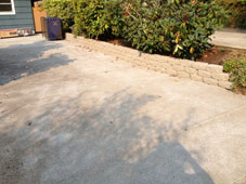 Residential Driveway and Retaining Wall