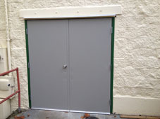 Commercial Steel Doorway Installation